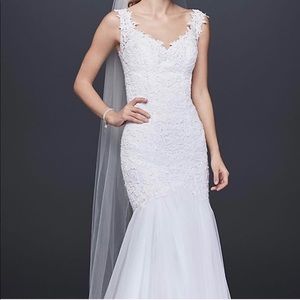 Beaded Galina Trumpet Wedding Dress SWG723